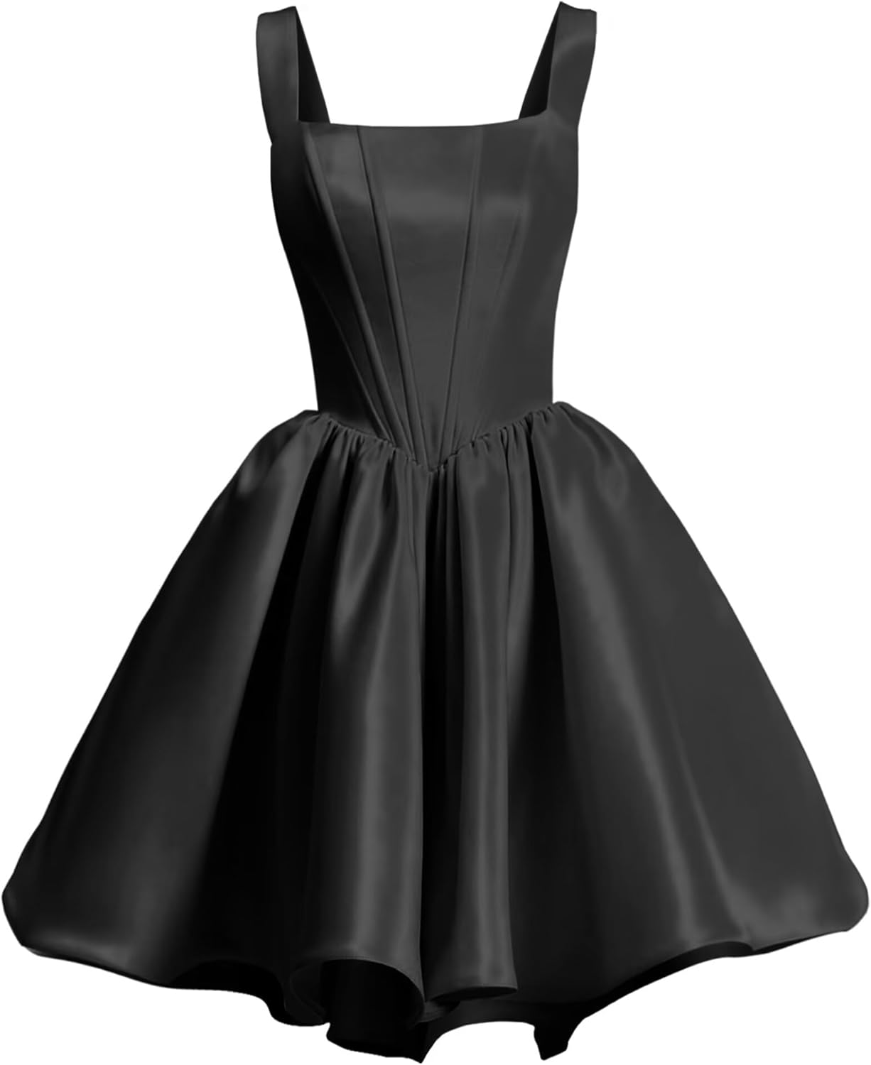 Elegant Satin Homecoming Dresses for Teens with Pockets