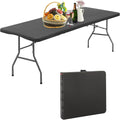 6FT Folding Table Plastic Camping Table - Portable 70 x 29 in