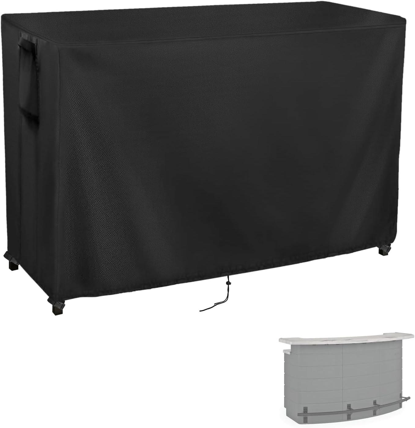 Kingling Outdoor Table Cover for Bar Tables - 78 Inch Waterproof