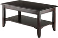 Stylish Winsome Cappuccino Coffee Table - 18.03 x 37 x 21.02 Inches