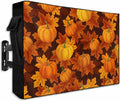 Thanksgiving Pumpkin Fall Orange Maple Leaf Outdoor TV Cover