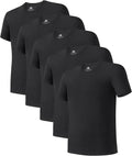 Men's Bamboo Undershirt Crewneck Moisture-Wicking Tee - Cool Comfort