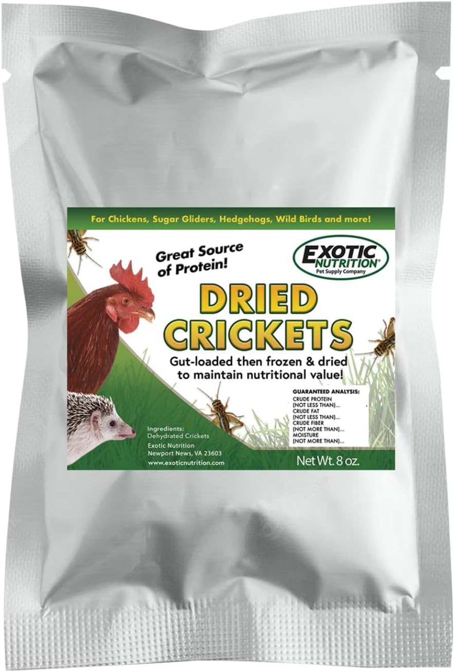 1.5 Pound Dried Crickets - High Protein Treat for Pets