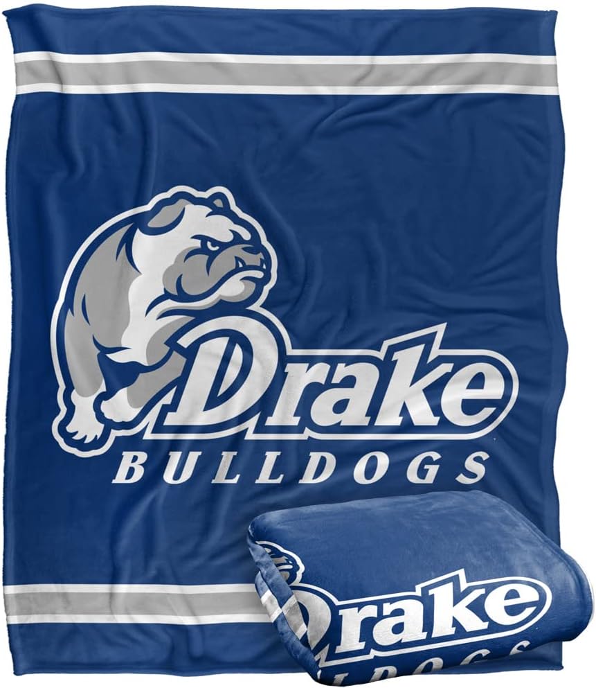 Drake University Primary Logo Silky Touch Throw Blanket Collection