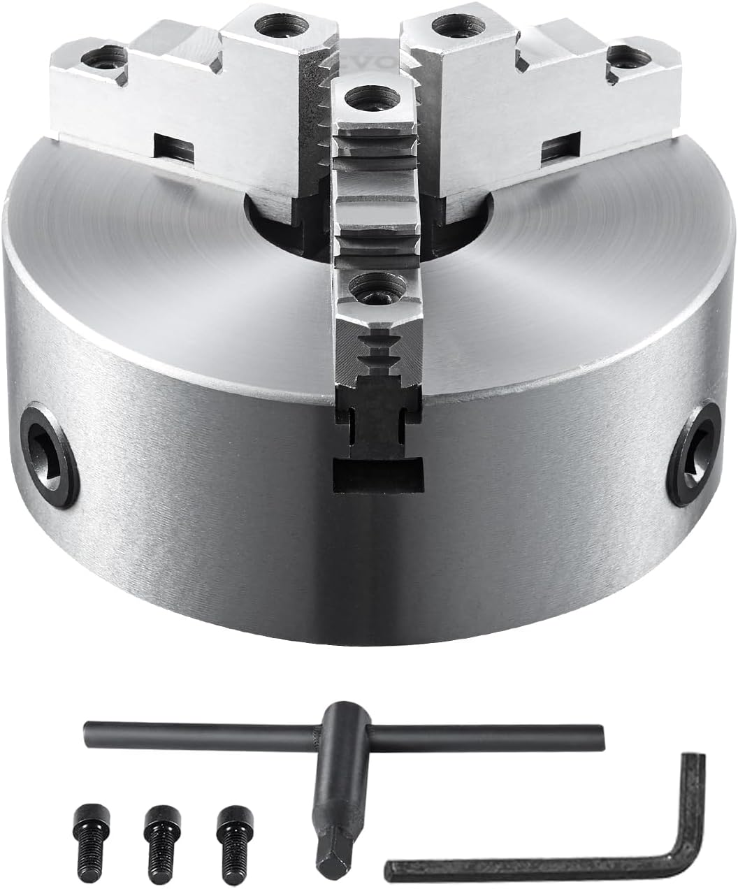 VEVOR 3-Jaw Lathe Chuck, 8 in Self-Centering Precision Tool