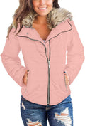 Vetinee Quilted Faux Fur Lapel Puffer Coat - Warm Everyday Parka