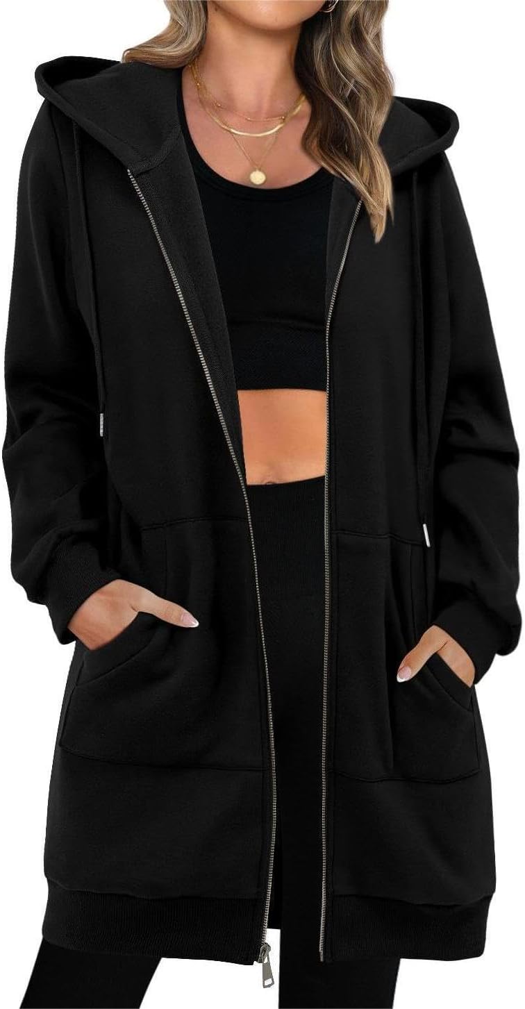 StunShow Women's Oversized Zip Up Hoodies for Casual Style