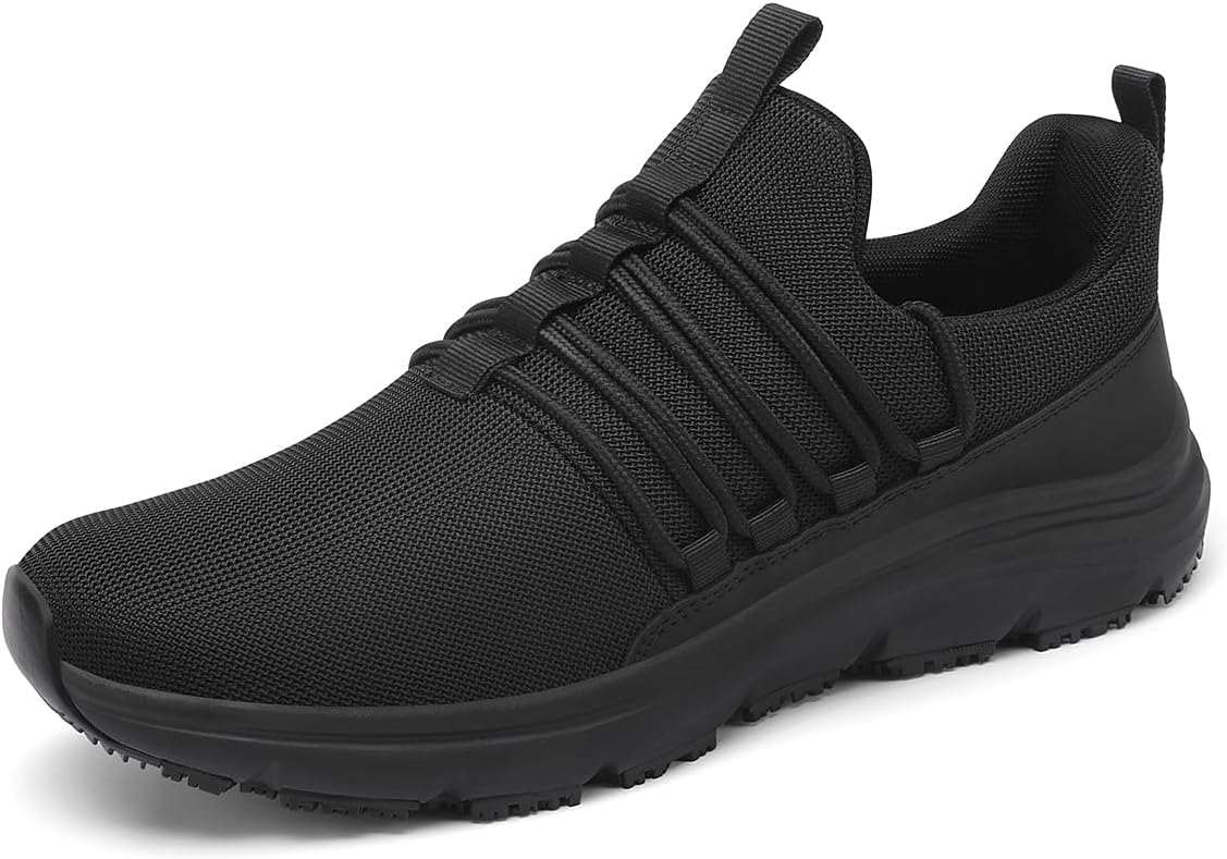 VikoViren Non Slip Work Shoes for Men - Lightweight Kitchen Sneakers
