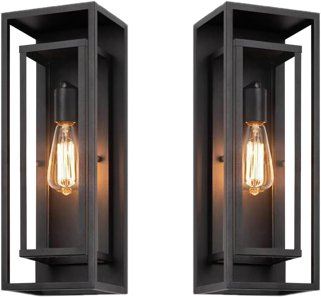 Large 18 Inch Outdoor Wall Lantern Light Fixture for Patios