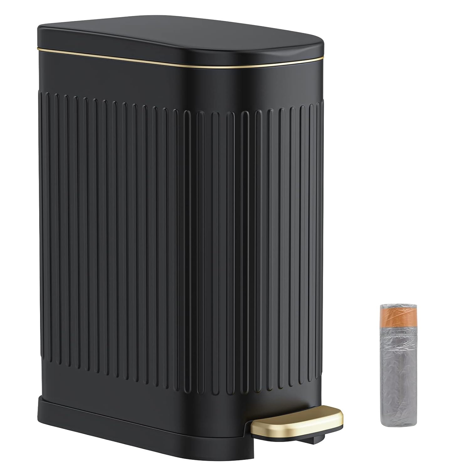 BETHEBEST Black Bathroom Trash Can with Soft Close Lid Review