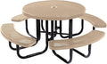 Heavy-Duty Portable Outdoor Picnic Table with Umbrella Hole