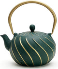 TOPTIER Japanese Cast Iron Teapot with Infuser - 30 oz Stovetop