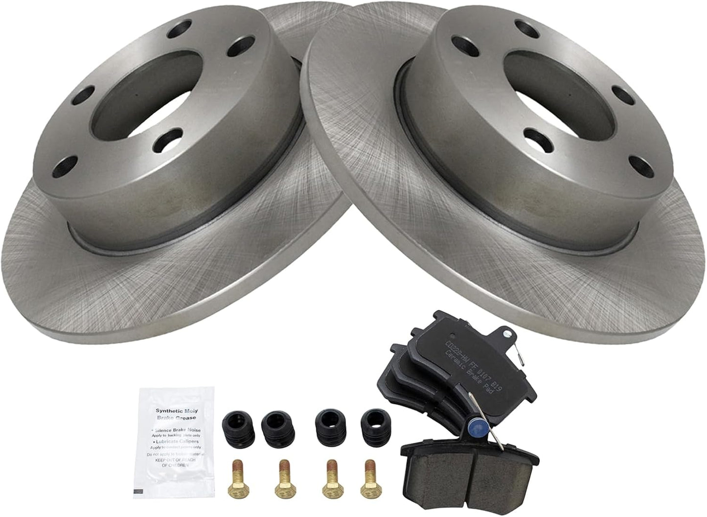 TRQ Rear Brake Pad & Rotor Kit for 1996-2002 Audi A4 Quattro