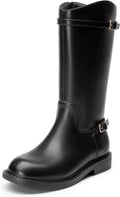 Girls Knee High Boots Side Zipper Riding Shoes - Comfortable Everyday