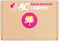 Flo Organic Cotton Applicator Regular Tampons - 80 Count Stock Pack