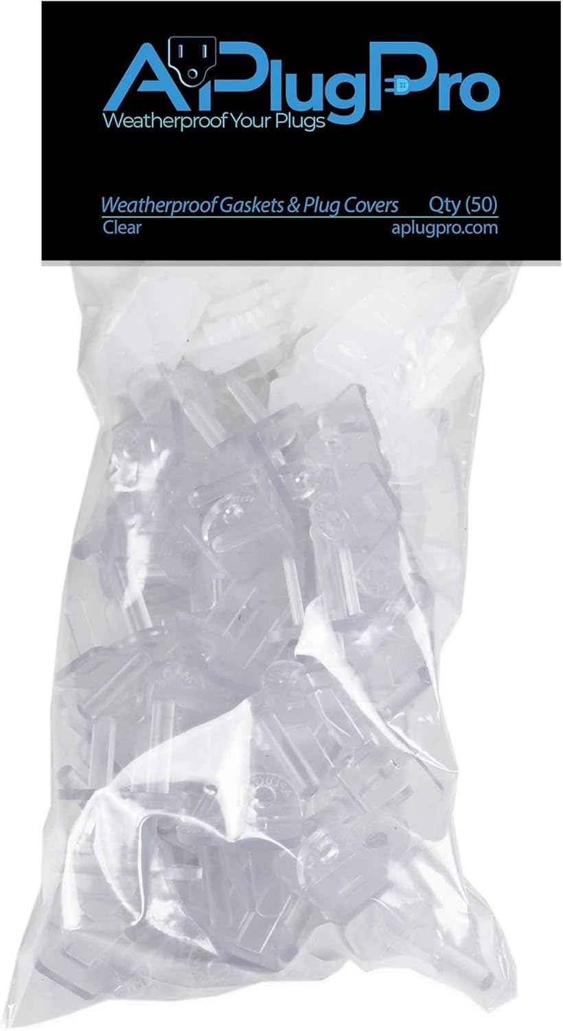 Weatherproof Gaskets & Plug Covers for Outdoor Use - 500 Pack