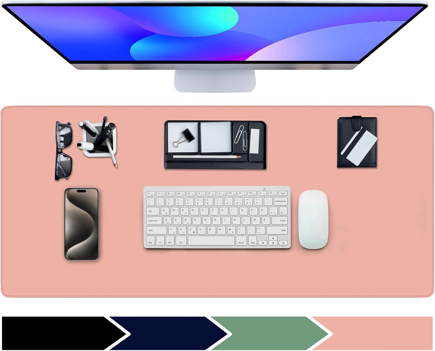 XXXL Pink Desk Mat - Non-Slip Gaming Pad