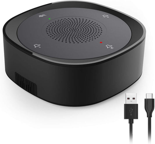 JOUNIVO USB Speakerphone: 360 Voice Pickup for Crisp Calls