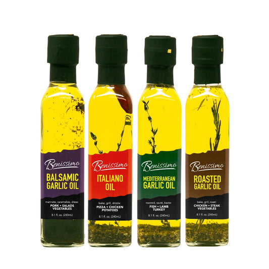 Benissimo Herb Infused Cooking Oil Chef Pack for Flavor Lovers