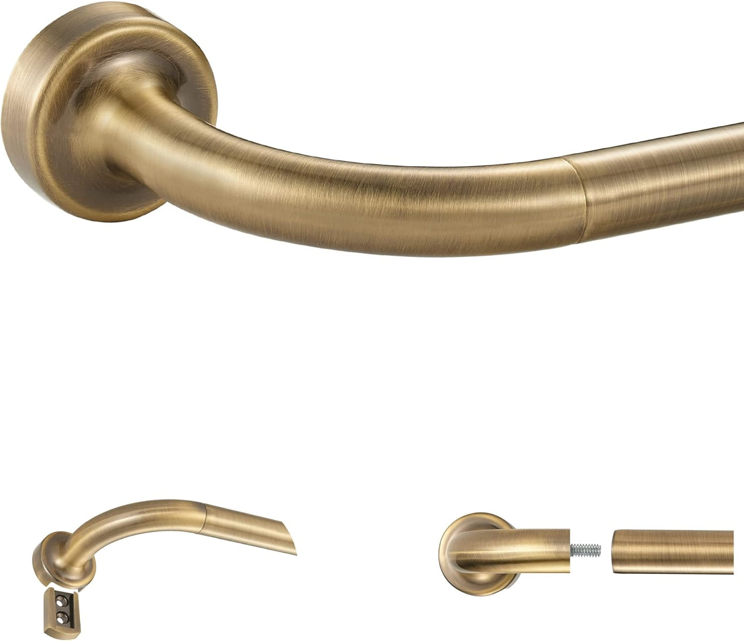 Antique Bronze Disc Curtain Rods for Stylish Window Treatments