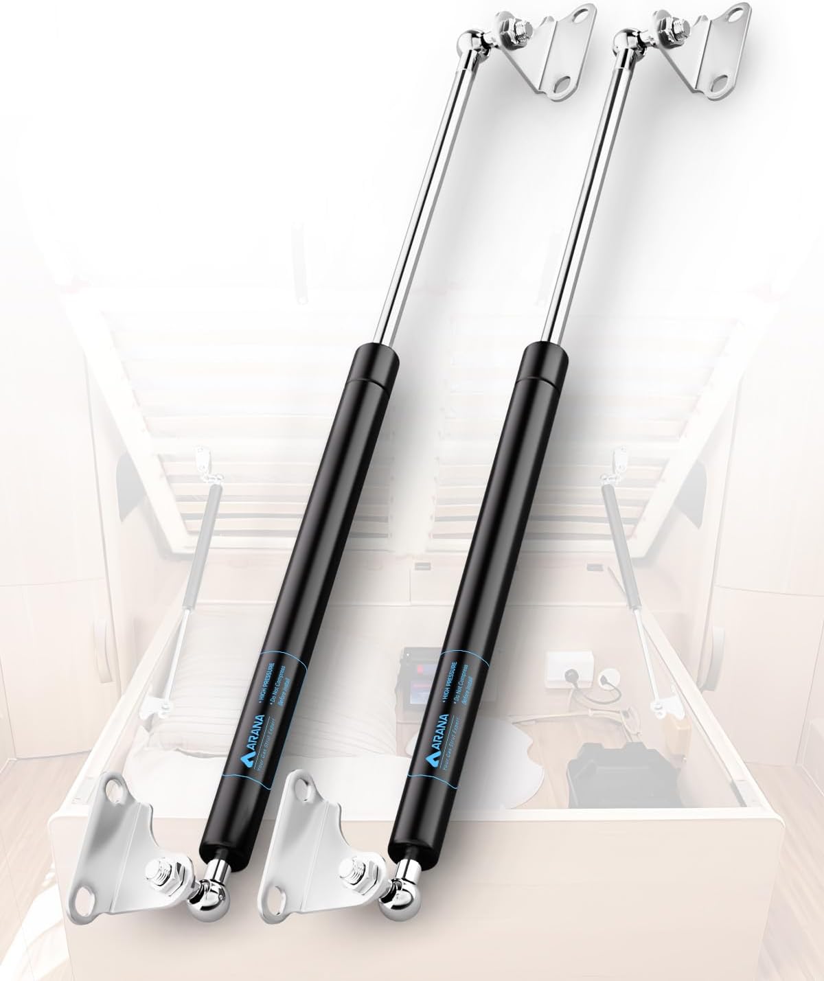 23 Inch 120 LB Gas Prop Struts for Heavy Duty Storage Solutions