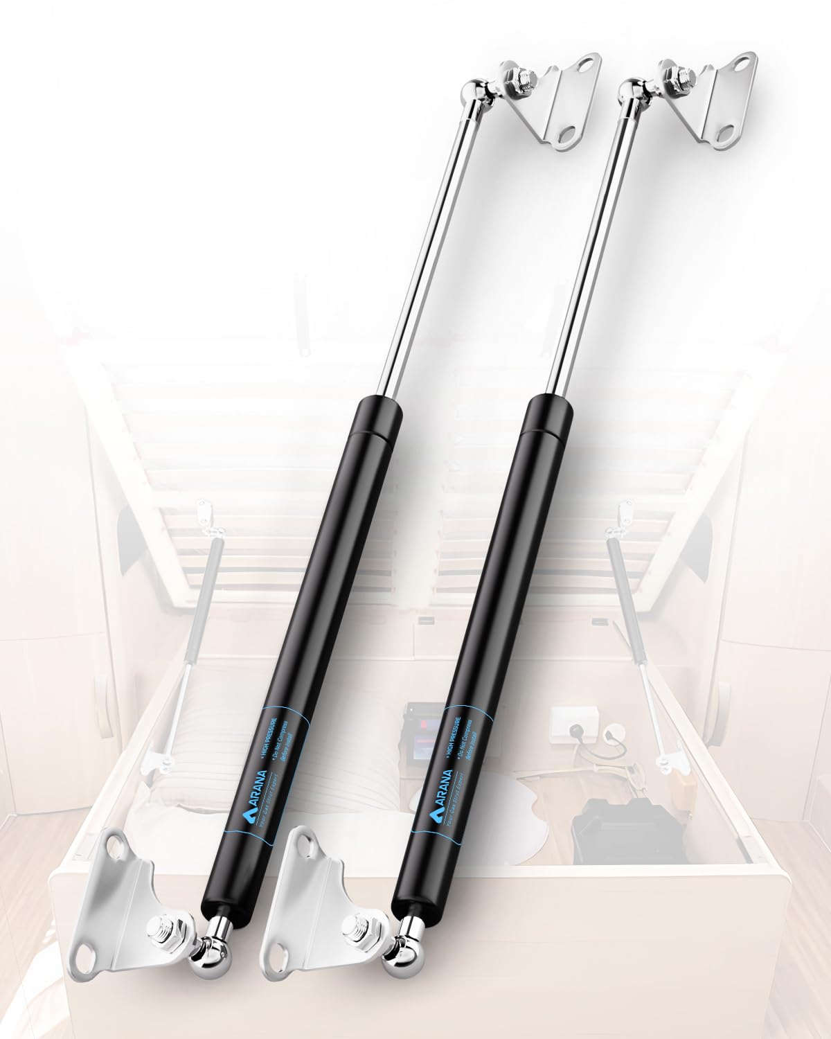 ARANA 20 Inch 150 LB Gas Prop Struts for Heavy Duty Support
