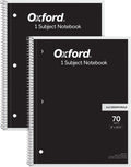 Oxford Spiral Notebook 2 Pack - 5x5 Graph Notebooks for School