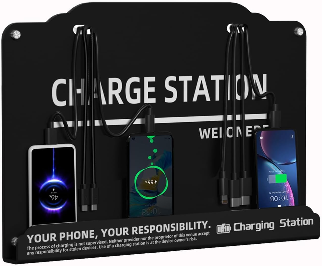 Wall Mounted Cell Phone Charging Station for Fast Charging Needs
