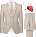 Mens Suit 3 Piece Set Slim Fit for Men - Two Button Wedding Suit