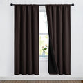NICETOWN Cold Reducing Curtains 52 x 72 - 100% Blackout Thermal Panels