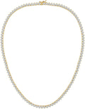 Gemsme 4mm Tennis Necklace for Women - Classic Sparkle