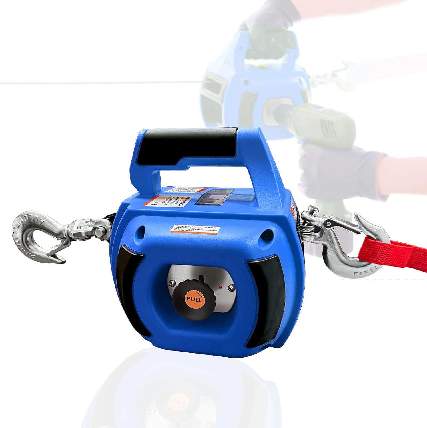 Portable Drill Winch with 1000 LB Pulling Capacity for Lifting