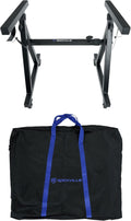 Rockville Z40W Keyboard Stand w/ Wheels - Adjustable & Portable