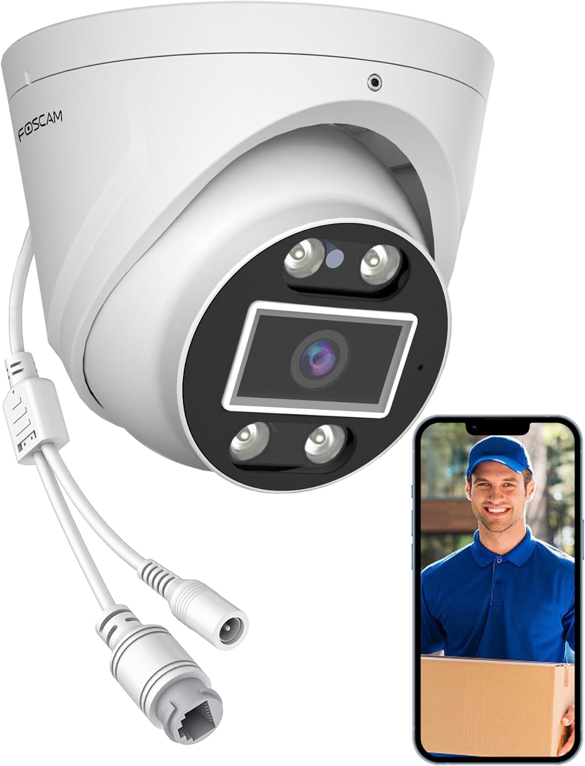 Foscam 4K 8MP Security IP POE Camera with Night Vision