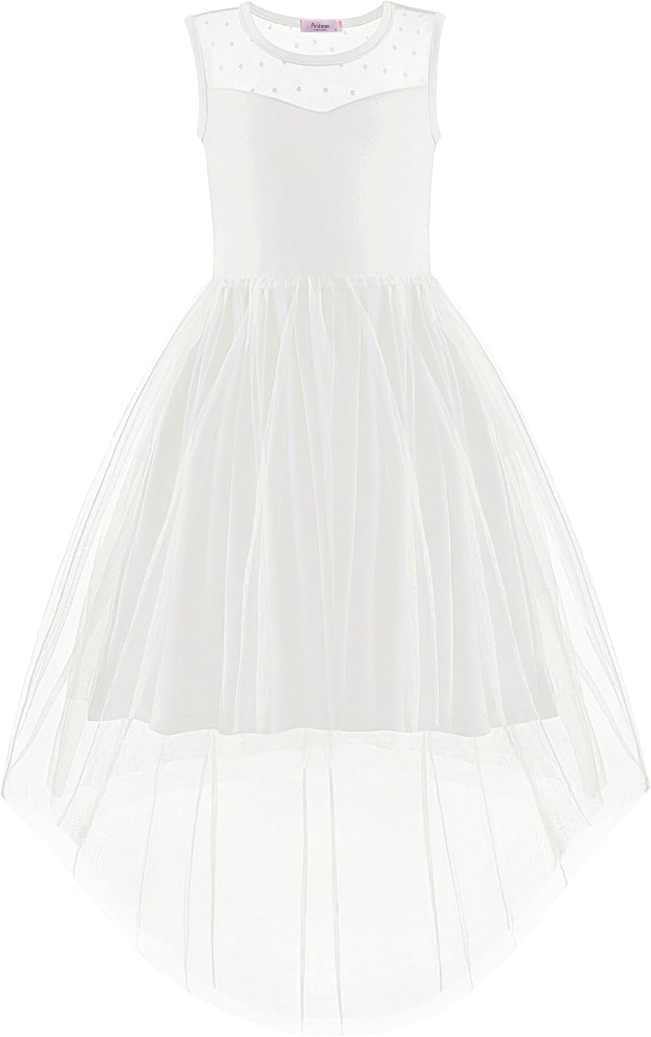 Arshiner Girls Dresses High Low Tulle Party Wedding Dress