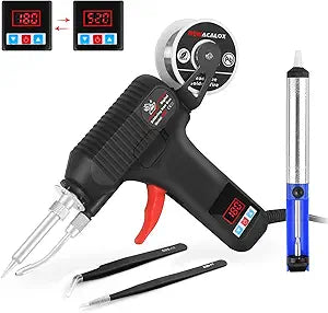 Adjustable-Temp Soldering Gun Kit with LED Display for DIY