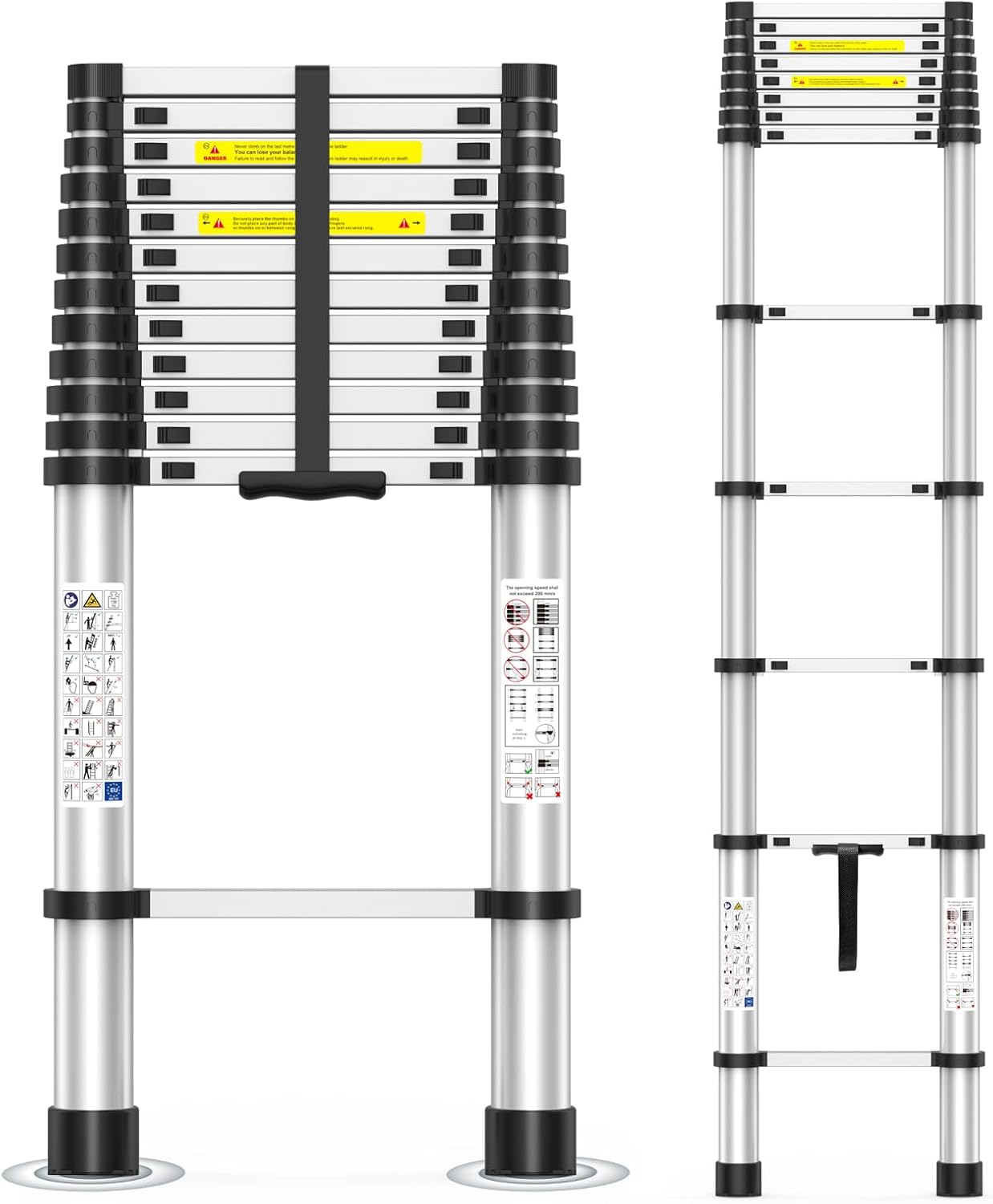 16.5FT Heavy-Duty Telescoping Ladder for Home Renovation Projects