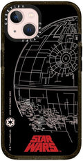 CASETiFY Impact iPhone 13 Case Death Star - Clear Black