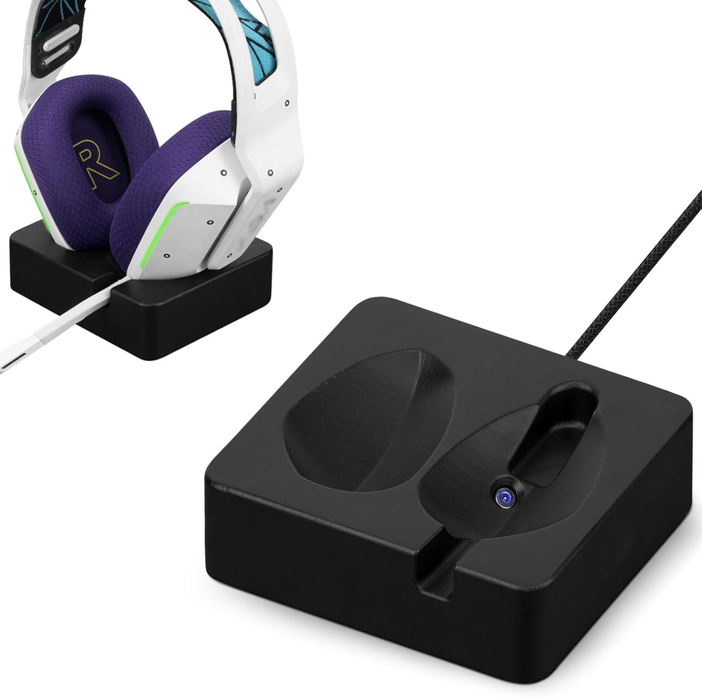 Geekria Charging Stand for Logitech G733: 3D Printed Magnetic Dock