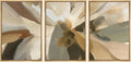 Framed Abstract Floral Wall Art Print Set - Minimalist Earthy Chic