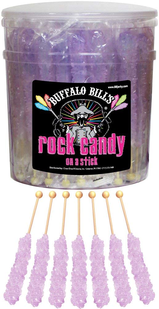 Buffalo Bills Tutti-Frutti Lavender Rock Candy Sticks 36-ct Tub