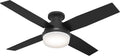 Hunter Dempsey Ceiling Fan 52 in Matte Black - Quiet, Low Profile