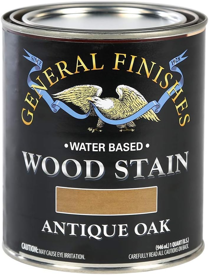 General Finishes Water Based Wood Stain in Antique Oak Quart