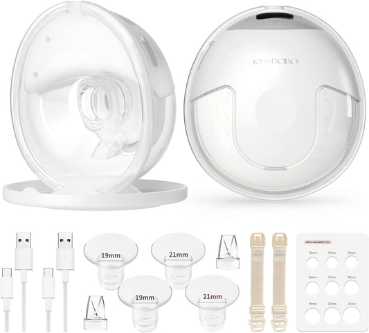 Hands Free Breast Pump with Strong Suction & Quiet Operation