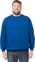 KingSize Men's Big & Tall Fleece Crewneck Sweatshirt - Relaxed