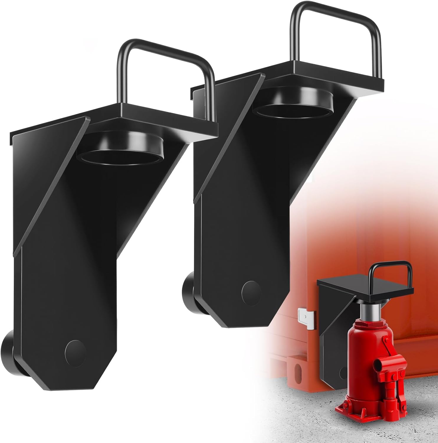 2Pack Shipping Container Jack Lug for Safe and Easy Leveling