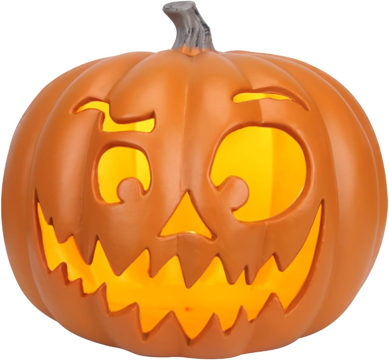 Light Up Halloween Jack o Lanterns with LED Bulb for Decor
