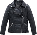 LJYH Children Collar Motorcycle Faux Leather Coats for Kids