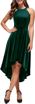 Velvet Hi-Lo Cocktail Dress for Weddings - Dressystar