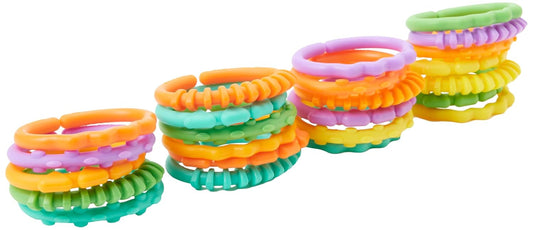 Bright Starts 24-Count Colorful Toys for Stroller, BPA-Free